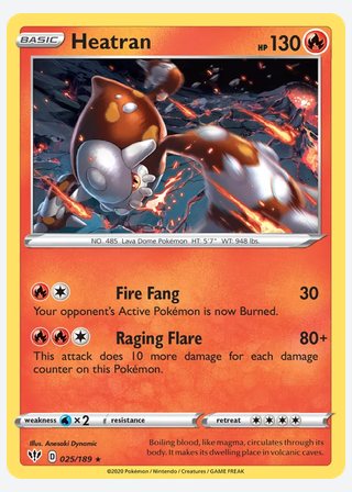 Heatran — catalogusbeeld