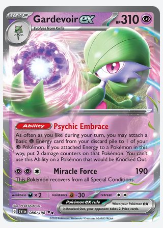 Gardevoir ex — catalogusbeeld