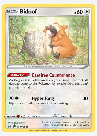 Bidoof — catalogusbeeld