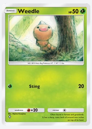 Weedle — catalogusbeeld