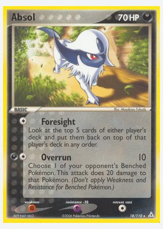 Absol — catalogusbeeld