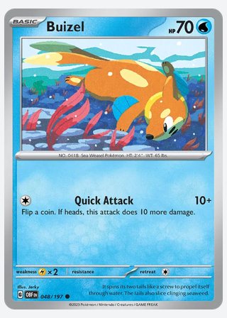 Buizel — catalogusbeeld