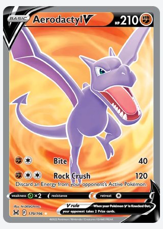 Aerodactyl V — catalogusbeeld