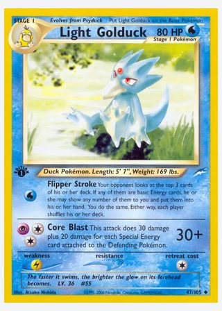 Light Golduck — catalogusbeeld