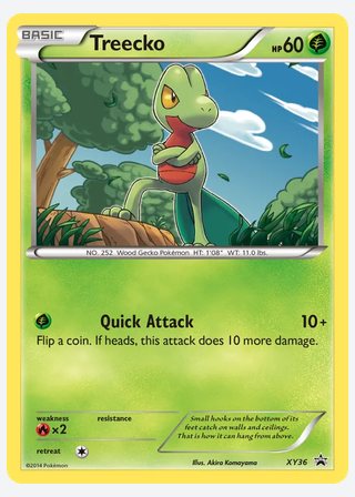 Treecko — catalogusbeeld