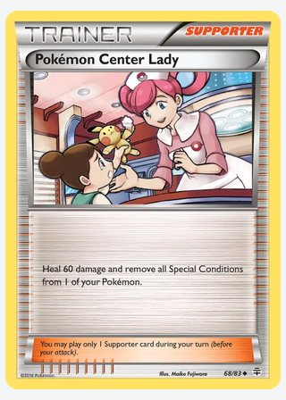 Pokémon Center Lady — catalogusbeeld