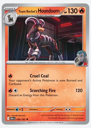 Team Rocket's Houndoom — catalogusbeeld