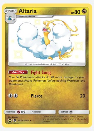Altaria — catalogusbeeld