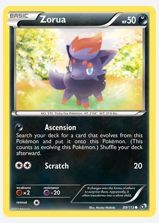 Zorua — catalogusbeeld