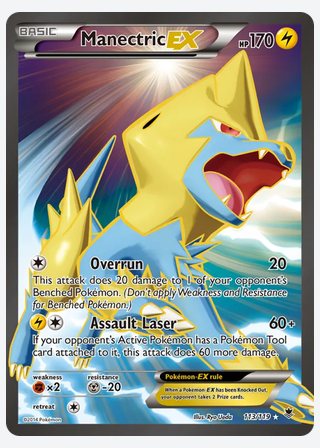 Manectric EX — catalogusbeeld