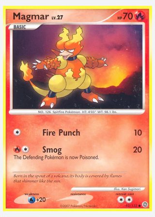 Magmar — catalogusbeeld
