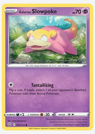 Galarian Slowpoke — catalogusbeeld