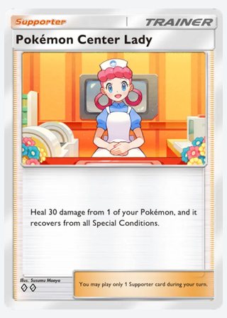 Pokémon Center Lady — catalogusbeeld