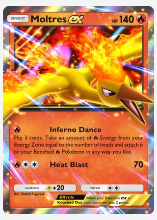 Moltres ex — catalogusbeeld