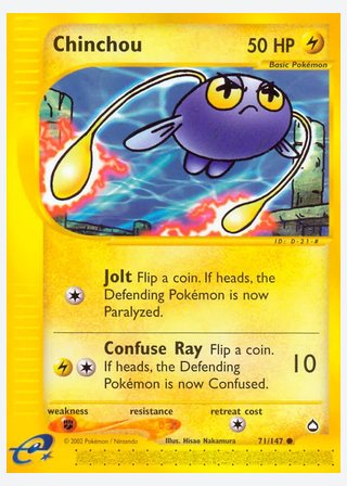 Chinchou — catalogusbeeld