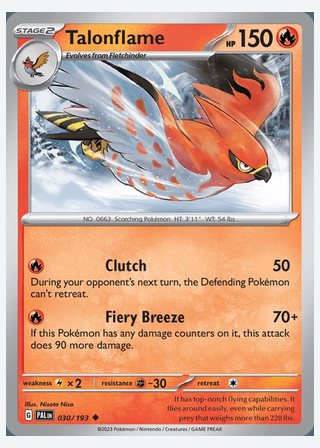 Talonflame — catalogusbeeld