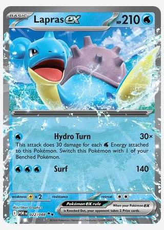 Lapras ex — catalogusbeeld
