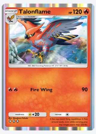 Talonflame — catalogusbeeld