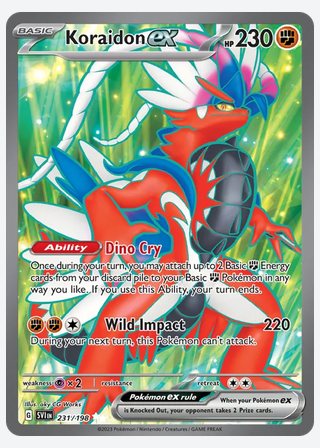 Koraidon ex — catalogusbeeld