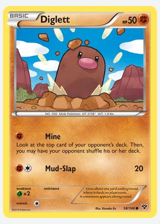 Diglett — catalogusbeeld