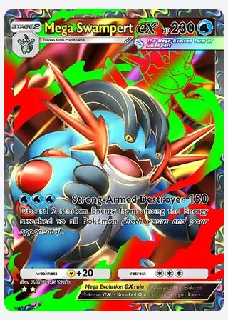 Mega Swampert ex — catalogusbeeld