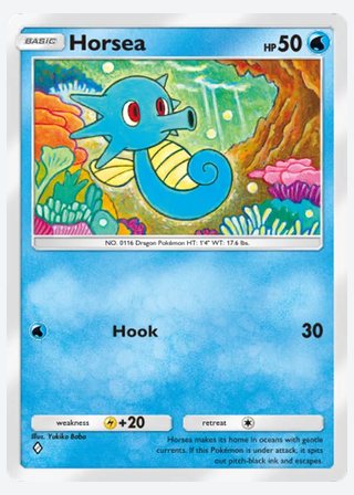 Horsea — catalogusbeeld