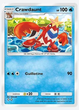 Crawdaunt — catalogusbeeld