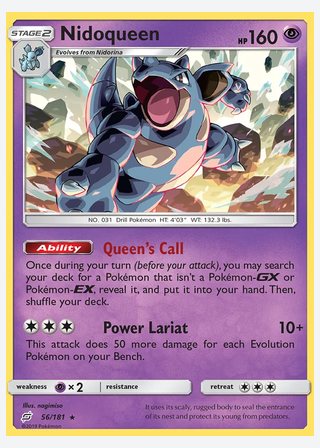 Nidoqueen — catalogusbeeld