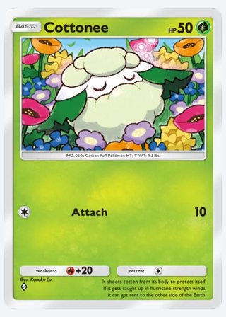 Cottonee — catalogusbeeld