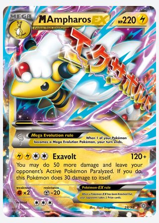 M Ampharos EX — catalogusbeeld