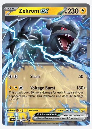 Zekrom ex — catalogusbeeld