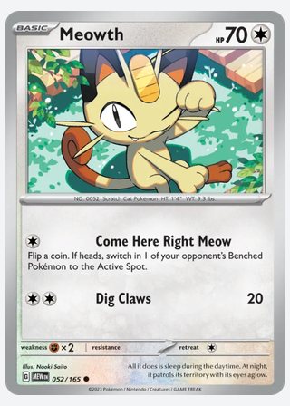 Meowth — catalogusbeeld