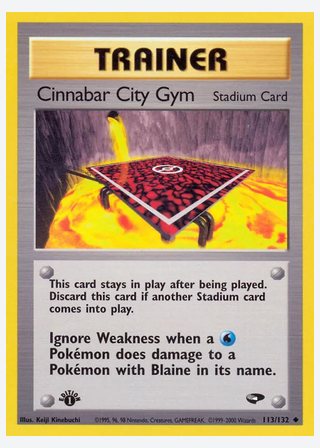 Cinnabar City Gym — catalogusbeeld