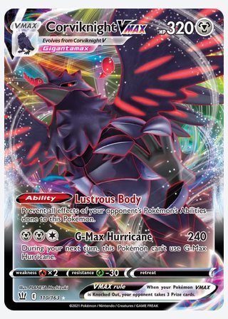 Corviknight VMAX — catalogusbeeld