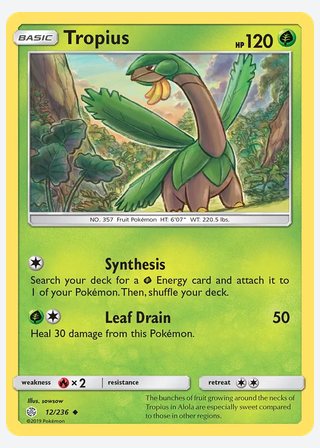 Tropius — catalogusbeeld