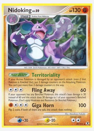 Nidoking — catalogusbeeld