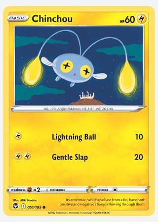 Chinchou — catalogusbeeld