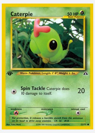 Caterpie — catalogusbeeld