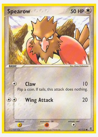 Spearow — catalogusbeeld