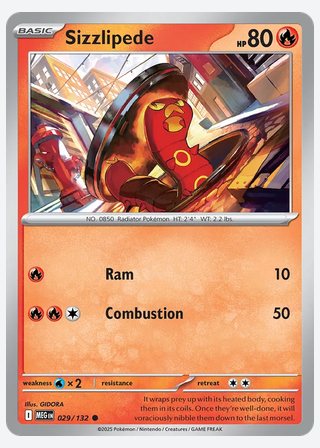 Sizzlipede — catalogusbeeld