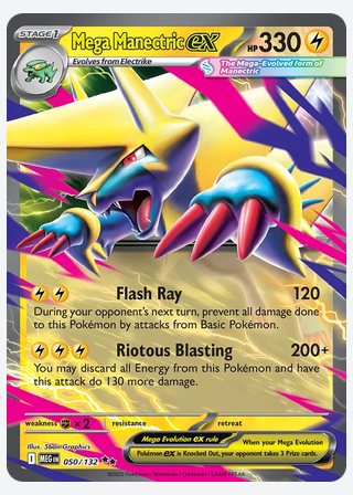 Mega Manectric ex — catalogusbeeld