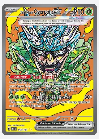 Teal Mask Ogerpon ex — catalogusbeeld