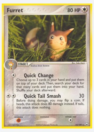 Furret — catalogusbeeld