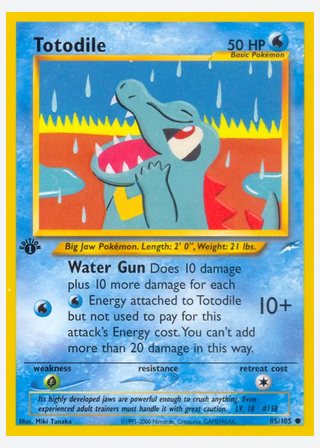 Totodile — catalogusbeeld