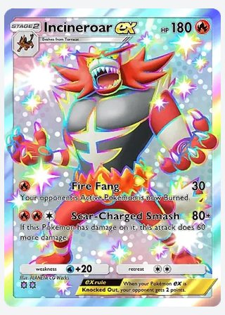 Incineroar ex — catalogusbeeld