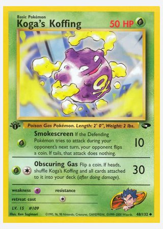 Koga's Koffing — catalogusbeeld