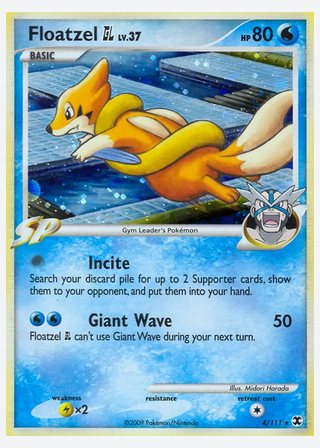 Floatzel GL — catalogusbeeld
