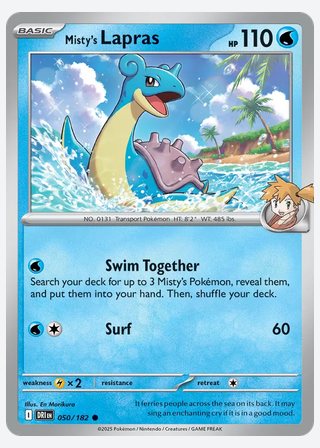 Misty's Lapras — catalogusbeeld