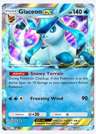 Glaceon ex — catalogusbeeld