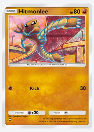 Hitmonlee — catalogusbeeld